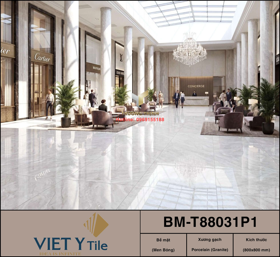 10 Mẫu Gạch Lát Nền Granite 80x80 Xương Trắng Đẳng Cấp Từ Gạch Việt Ý