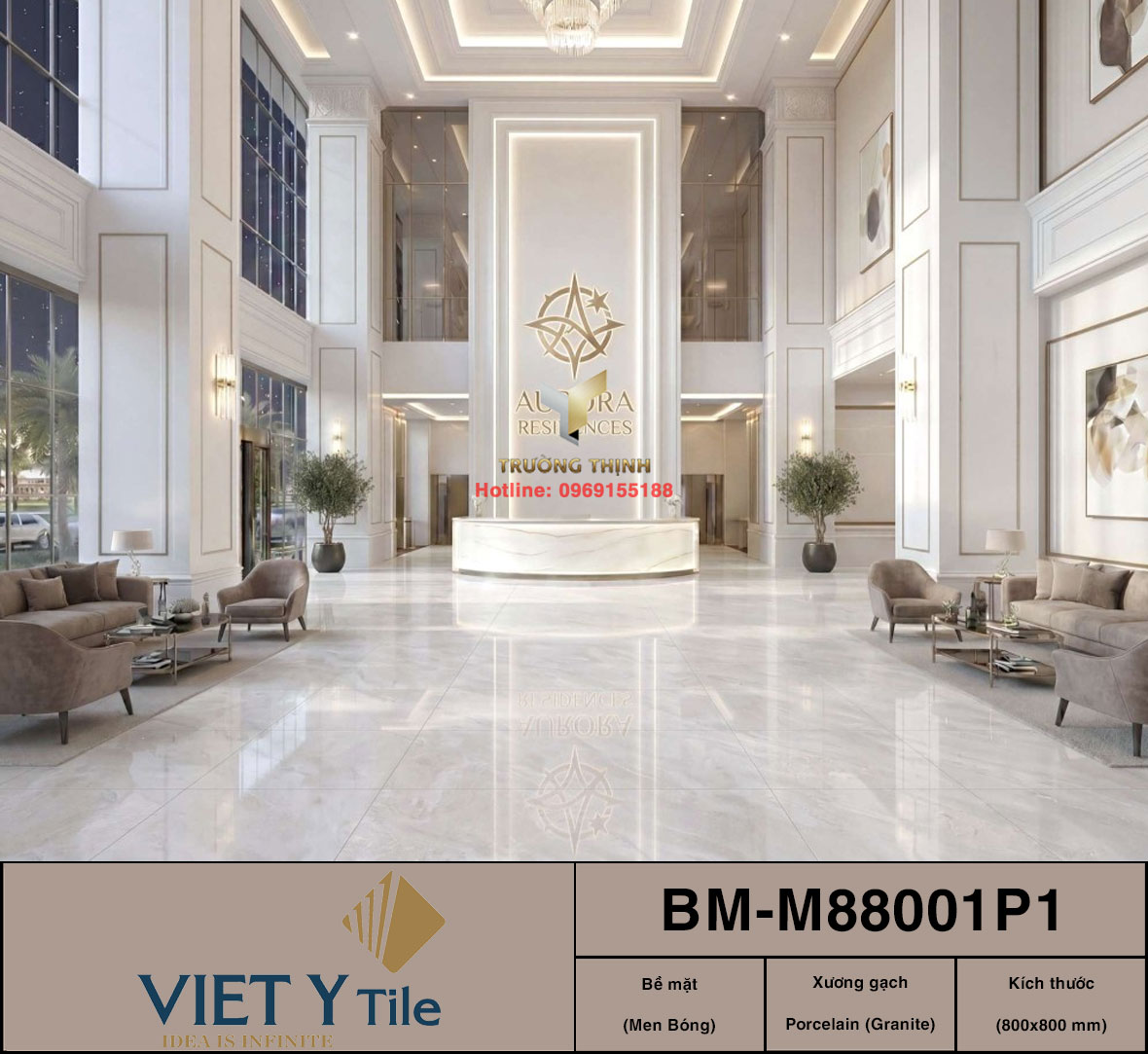 10 Mẫu Gạch Lát Nền Granite 80x80 Xương Trắng Đẳng Cấp Từ Gạch Việt Ý