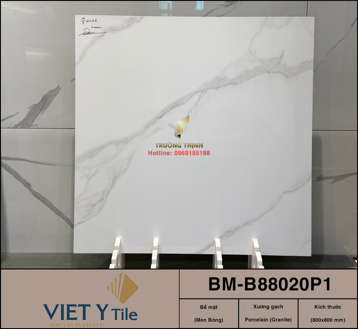 10 Mẫu Gạch Lát Nền Granite 80x80 Xương Trắng Đẳng Cấp Từ Gạch Việt Ý