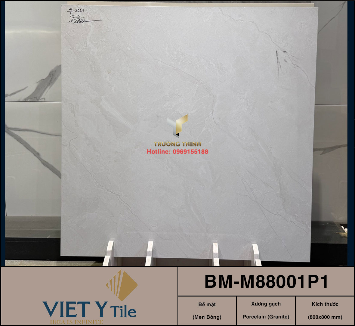 10 Mẫu Gạch Lát Nền Granite 80x80 Xương Trắng Đẳng Cấp Từ Gạch Việt Ý
