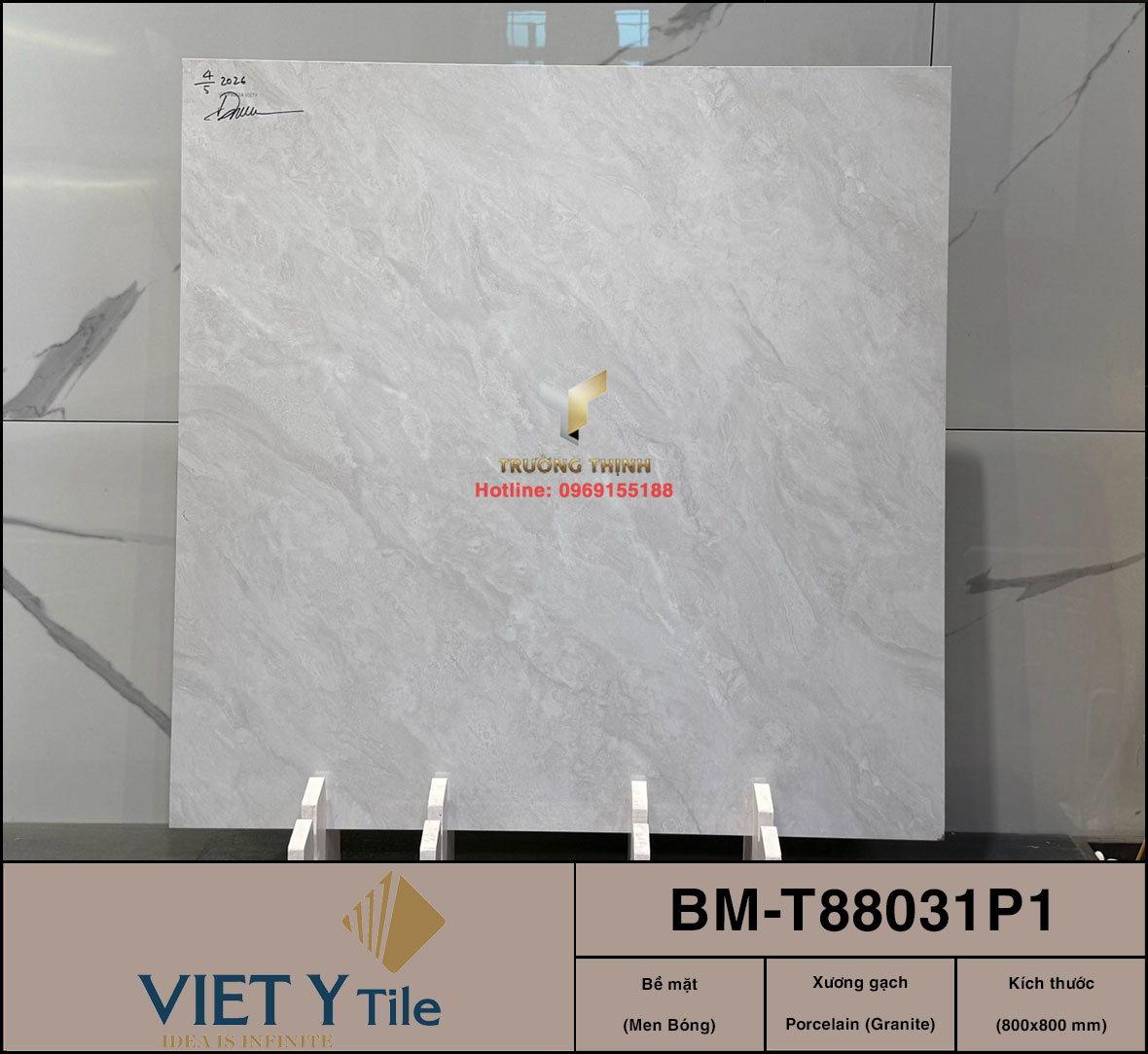 10 Mẫu Gạch Lát Nền Granite 80x80 Xương Trắng Đẳng Cấp Từ Gạch Việt Ý
