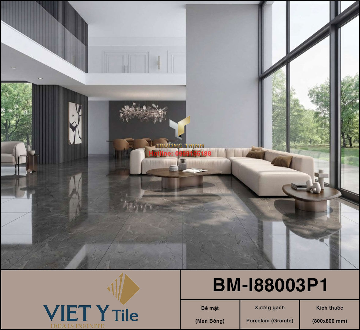 10 Mẫu Gạch Lát Nền Granite 80x80 Xương Trắng Đẳng Cấp Từ Gạch Việt Ý