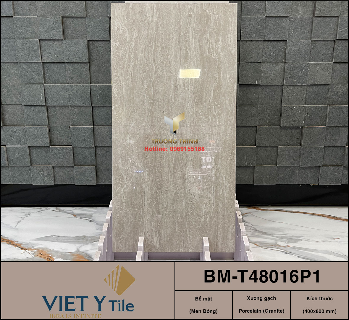 2 Mẫu Gạch Granite Xương Trắng 40x80 Vân Đá Travertine Từ Việt Ý: Đẳng Cấp Kiến Trúc Hiện Đại