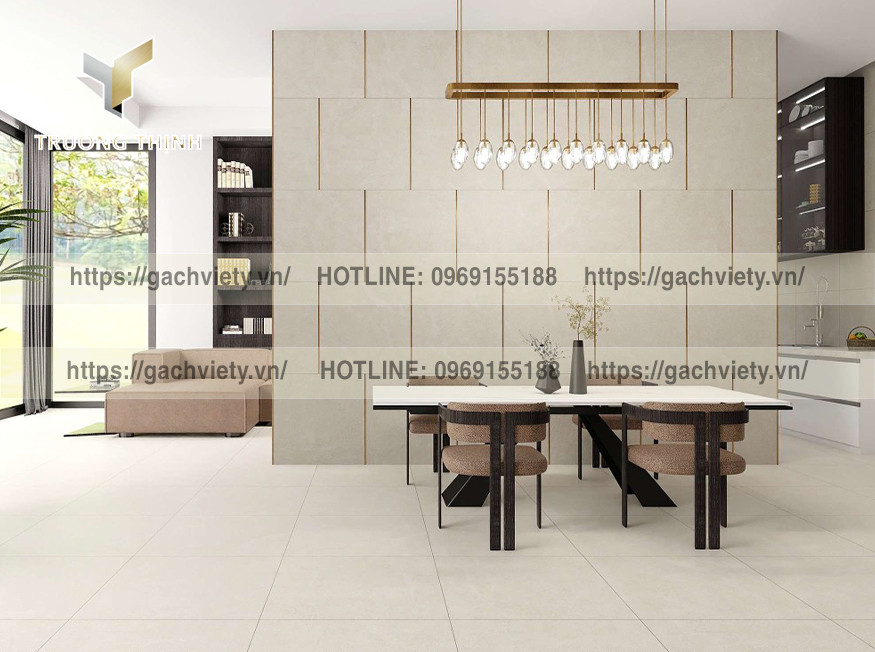 Khám phá bí quyết chọn gạch lát nền phòng khách cao cấp: họa tiết vân đá, xương Granite, men Matt tone ghi xám tại Gạch Việt Ý. Kiến tạo không gian sống đẳng cấp, bền vững. Liên hệ Trường Thịnh 0919156136!