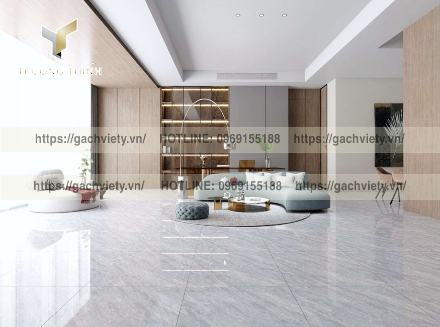 Khám phá bí quyết chọn gạch lát nền phòng khách cao cấp: họa tiết vân đá, xương Granite, men Matt tone ghi xám tại Gạch Việt Ý. Kiến tạo không gian sống đẳng cấp, bền vững. Liên hệ Trường Thịnh 0919156136!