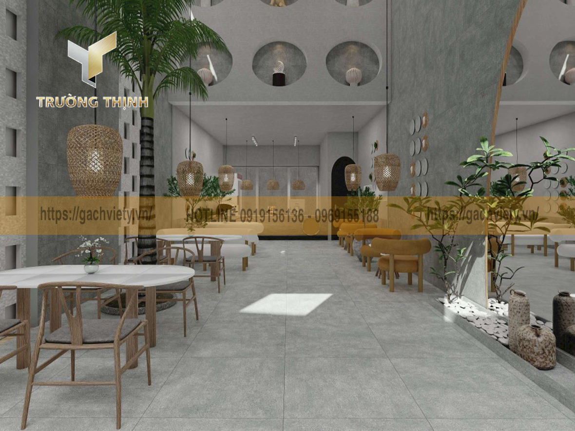   Gạch Lát Nền Granite Vân Xi Măng 800x800 Việt Ý Đẹp - Lựa Chọn Hoàn Hảo