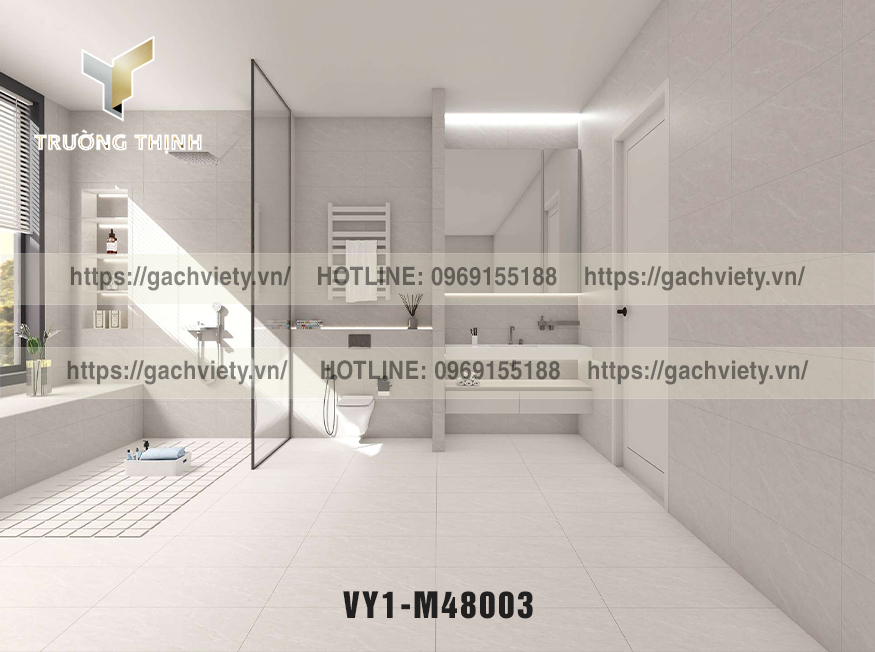 Hướng dẫn chọn gạch ốp tường nhà tắm chống thấm, dễ vệ sinh - Gạch Việt Ý