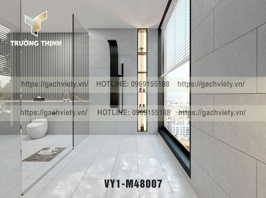 Hướng dẫn chọn gạch ốp tường nhà tắm chống thấm, dễ vệ sinh - Gạch Việt Ý