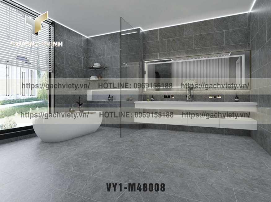 Hướng dẫn chọn gạch ốp tường nhà tắm chống thấm, dễ vệ sinh - Gạch Việt Ý