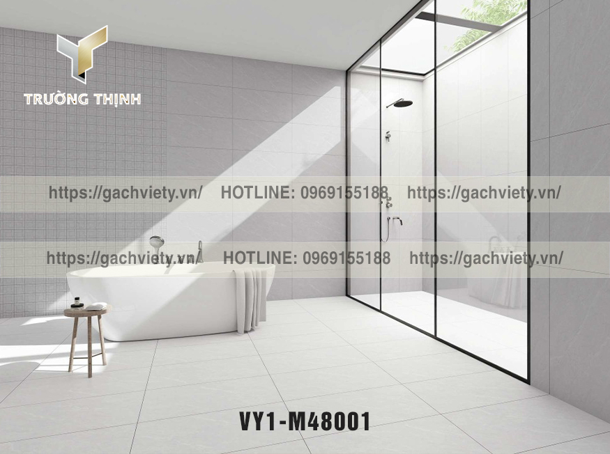   Hướng dẫn chọn gạch ốp tường nhà tắm chống thấm, dễ vệ sinh - Gạch Việt Ý