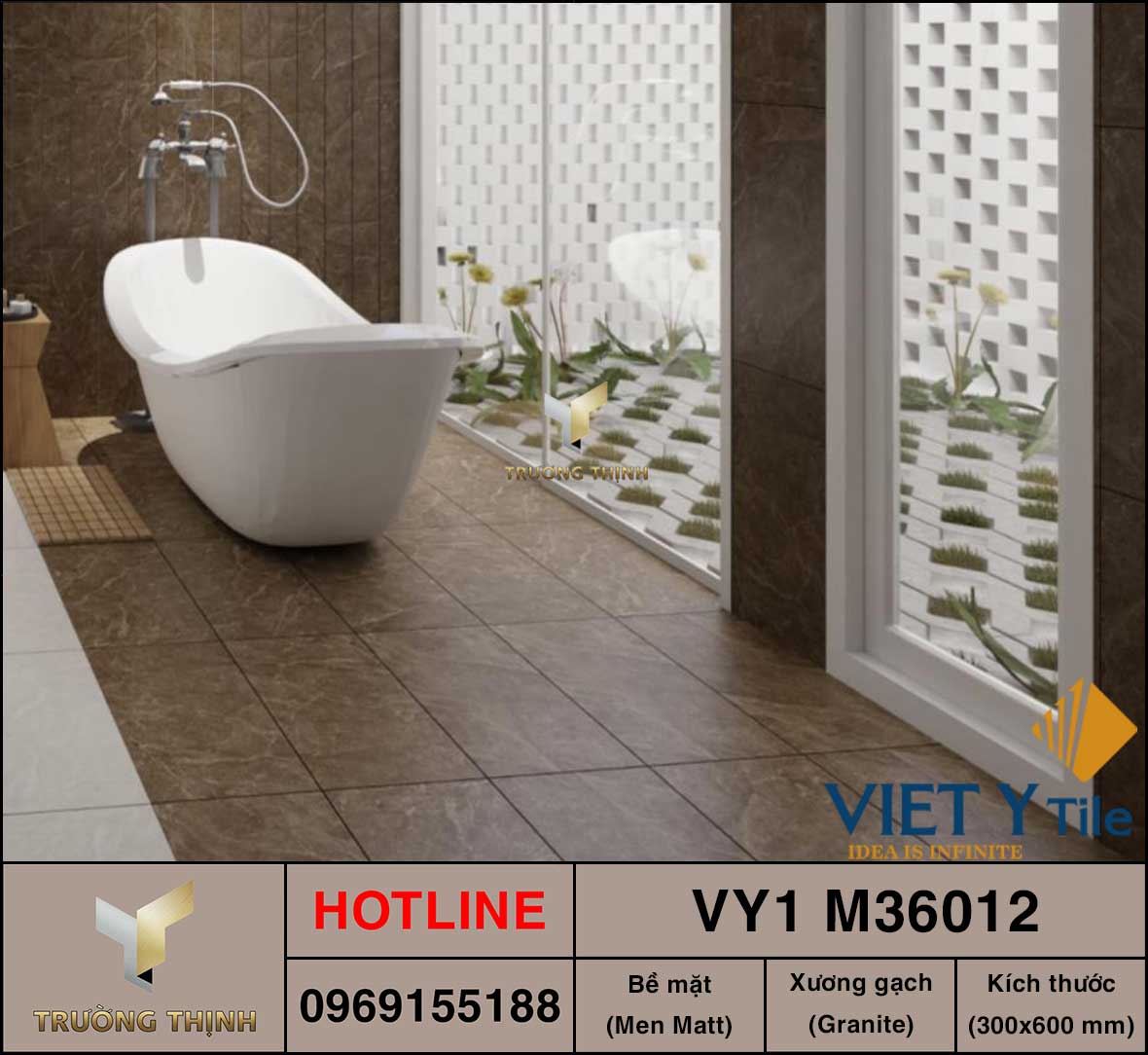Gạch ốp lát granite 300x600 Việt Ý VY1-M36012