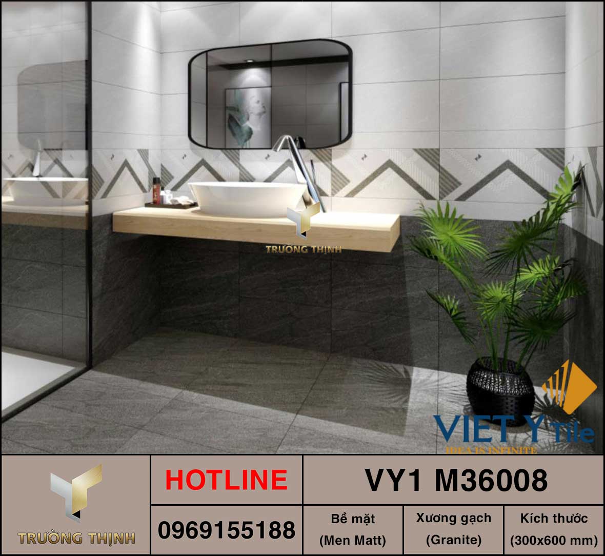 Gạch ốp lát 300x600 Việt Ý VY1 M36008