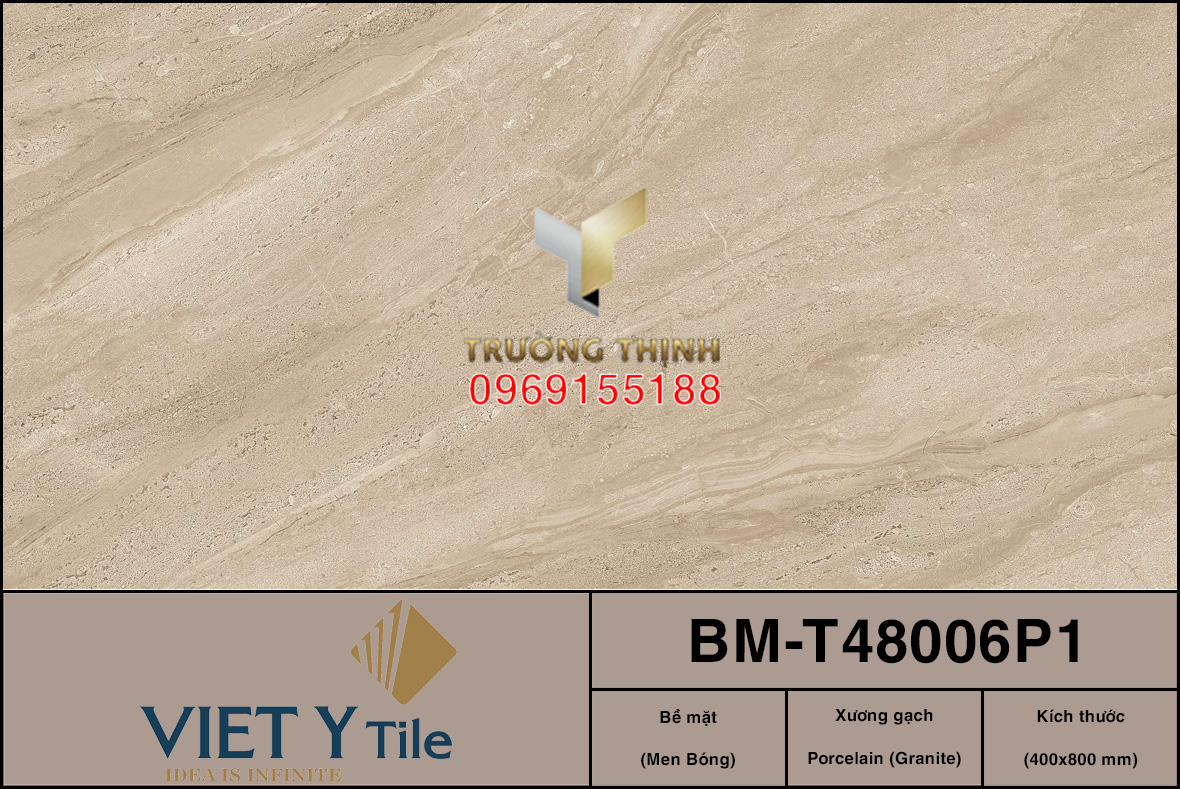 Gạch granite vân đá màu nâu đất 400x800 Việt Ý BM-T48006P1 – Sự Lựa Chọn Hoàn Hảo Cho Không Gian Sang Trọng