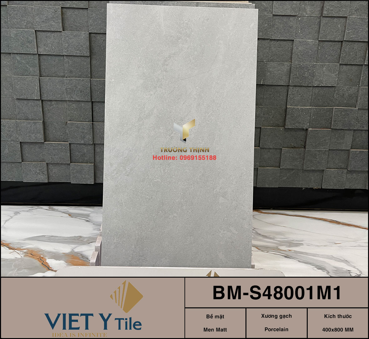 Gạch Việt Ý BM-S48001M1 400x800 - Men Matt Vân Đá Sand Stone Cao Cấp
