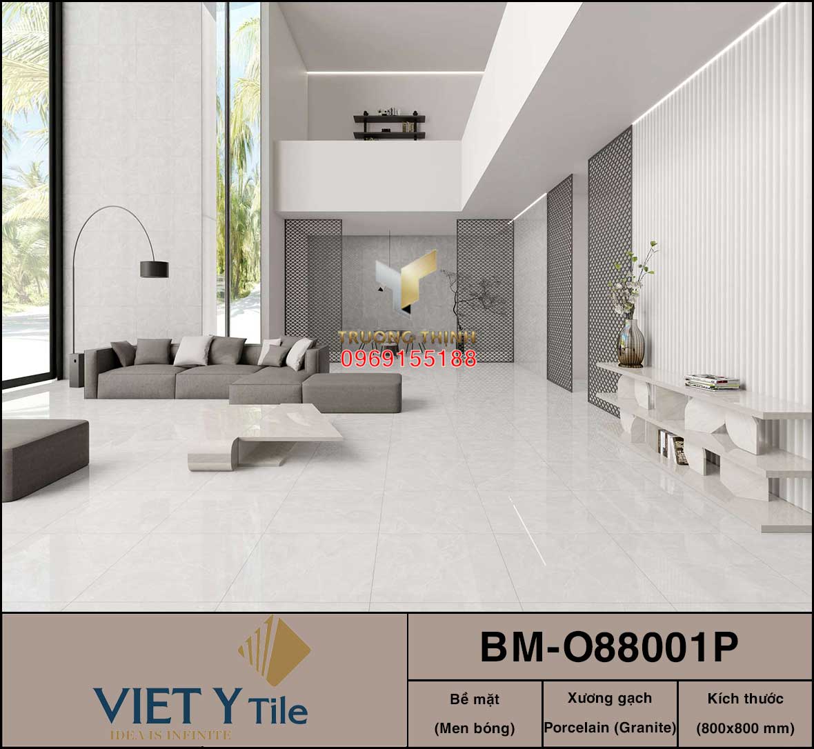 Top 8 mẫu gạch lát nền granite men bóng 80x80 Việt Ý đẹp sang 2026