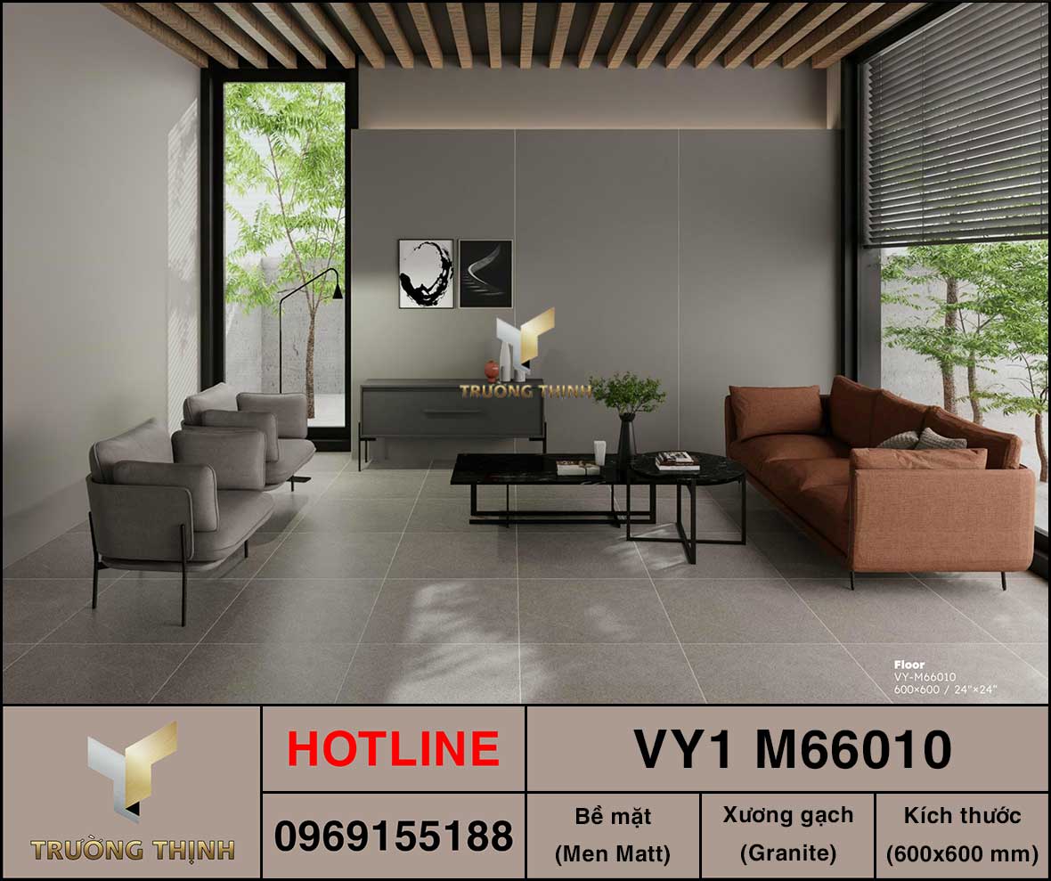 Gạch granite giả đá 600x600 Việt Ý VY1 M66010