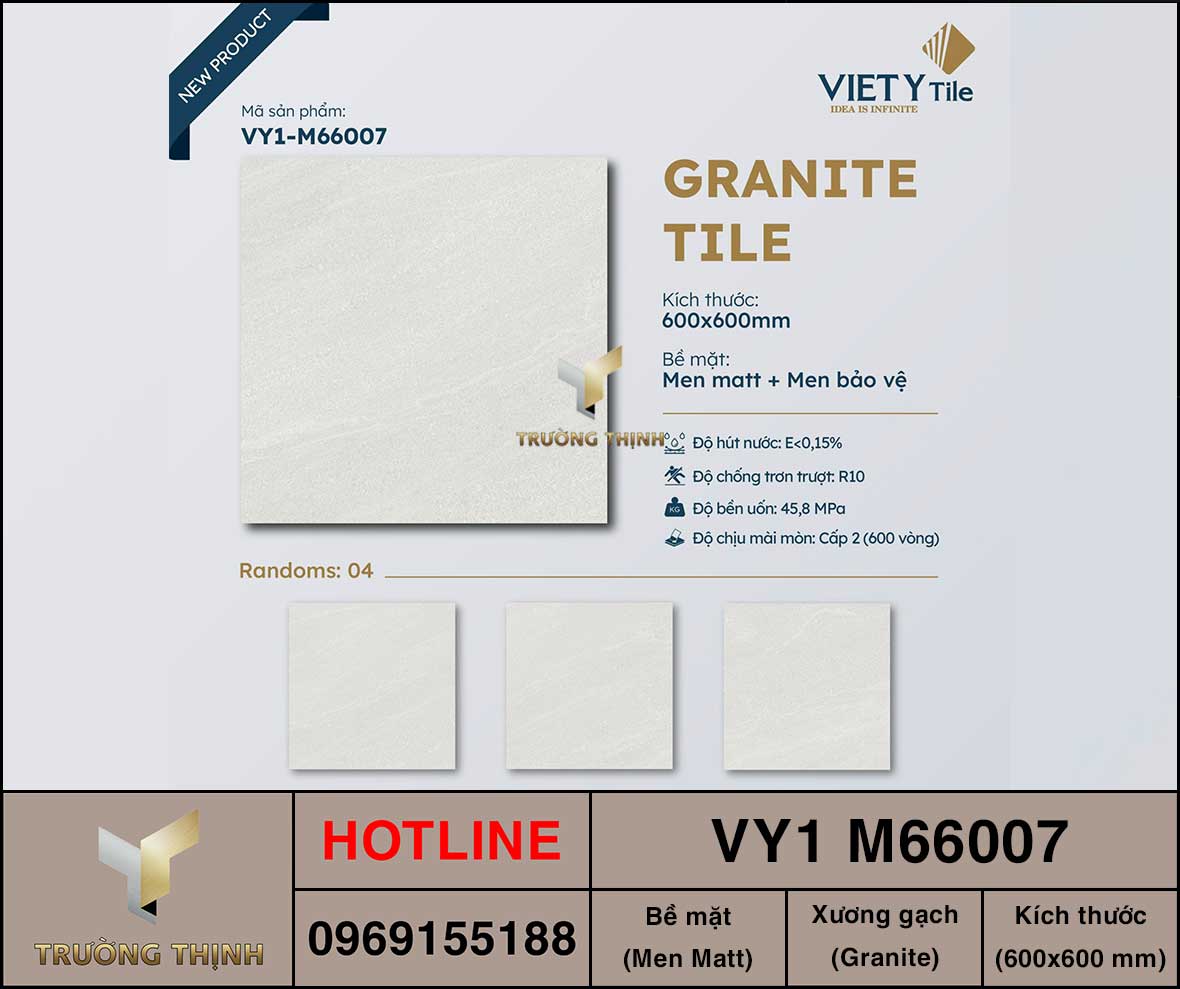 Gạch 600x600 Việt Ý VY1 M66007