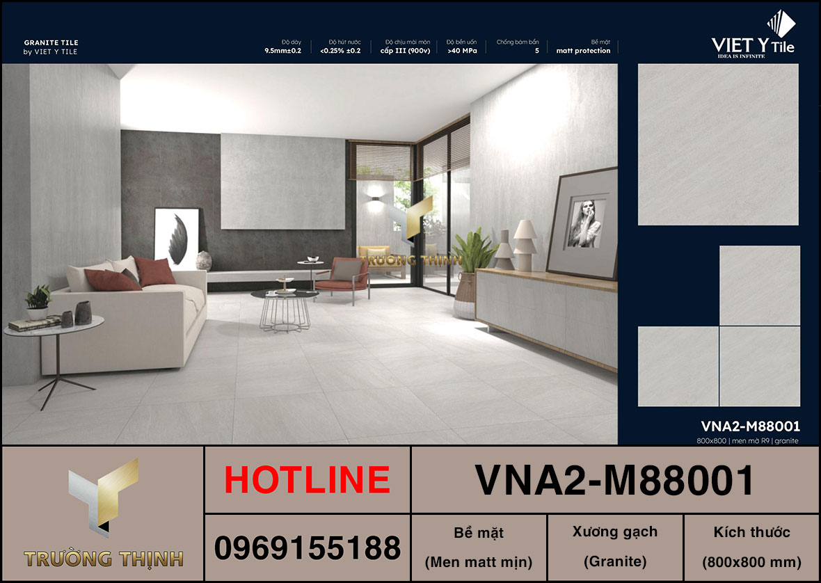 Gạch 800x800 Việt Ý VNA2-M88001