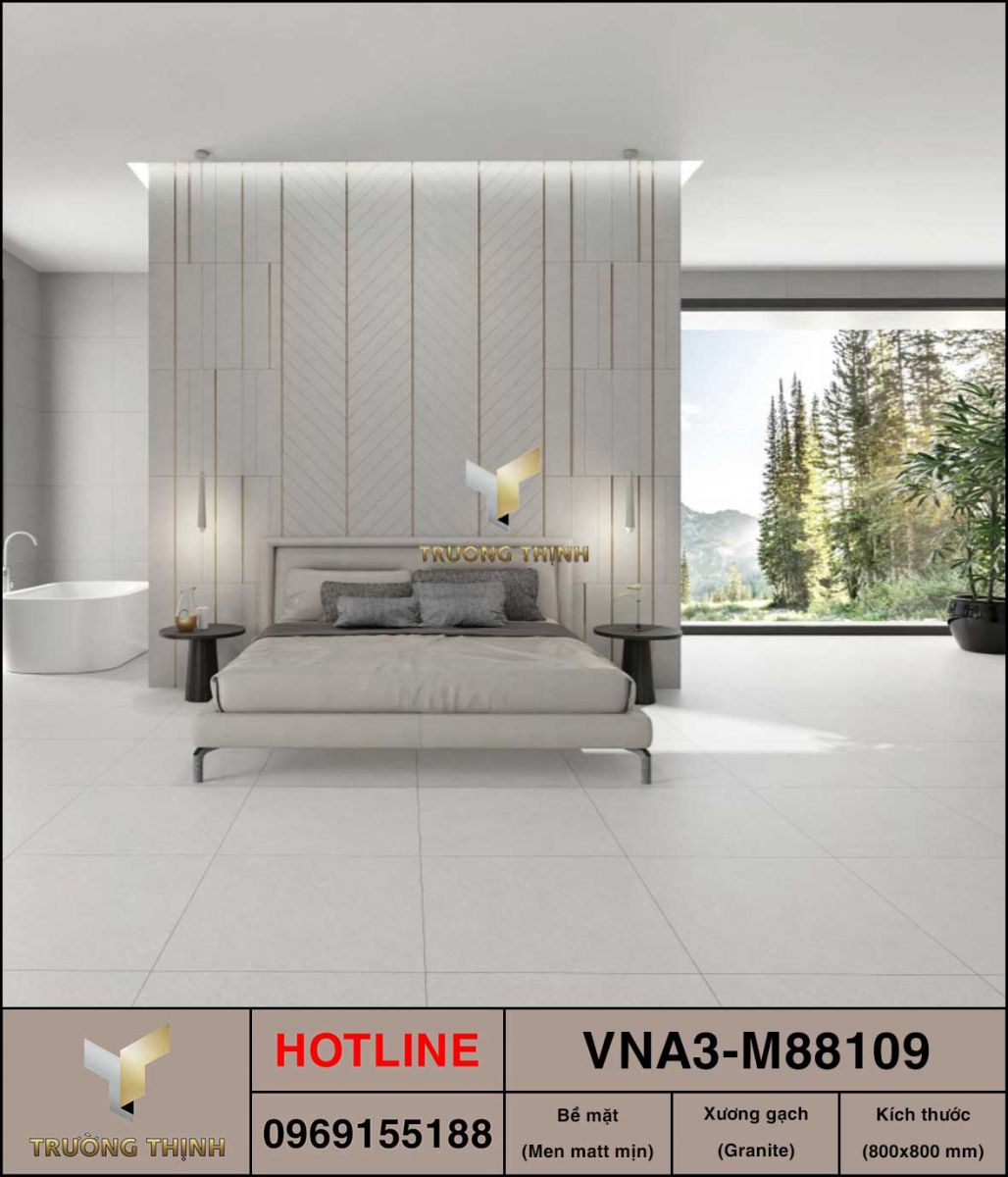 Gạch granite Men matt mịn 800x800 Việt Ý VNA3-M88109