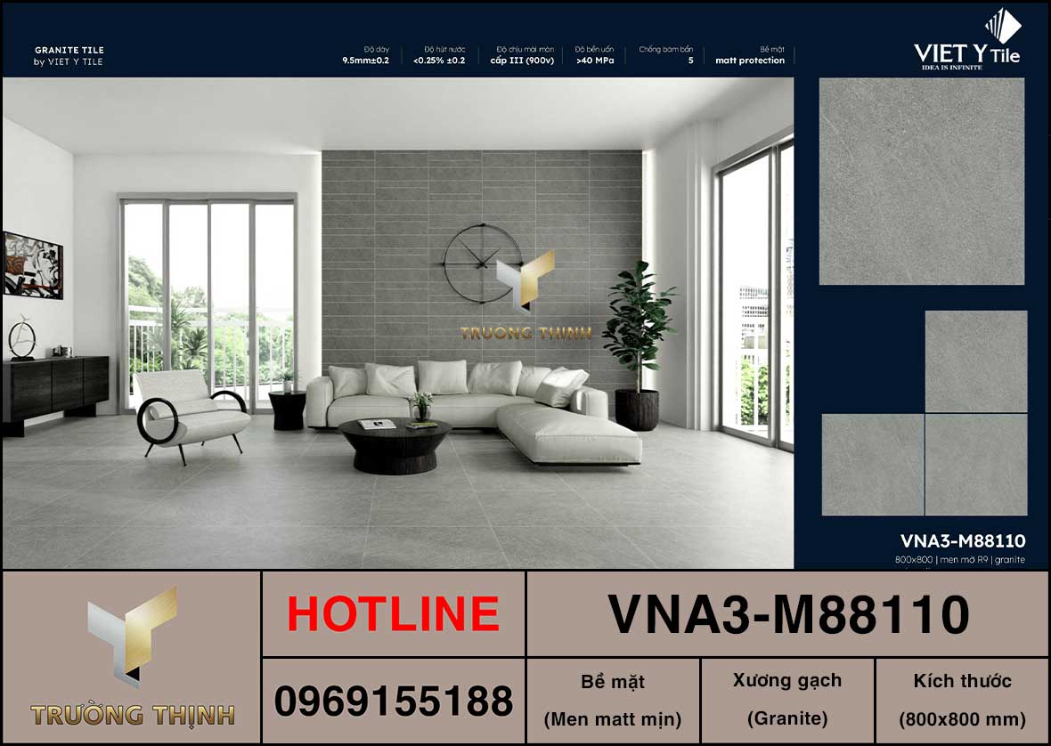 Gạch 800x800 Việt Ý VNA3-M88110
