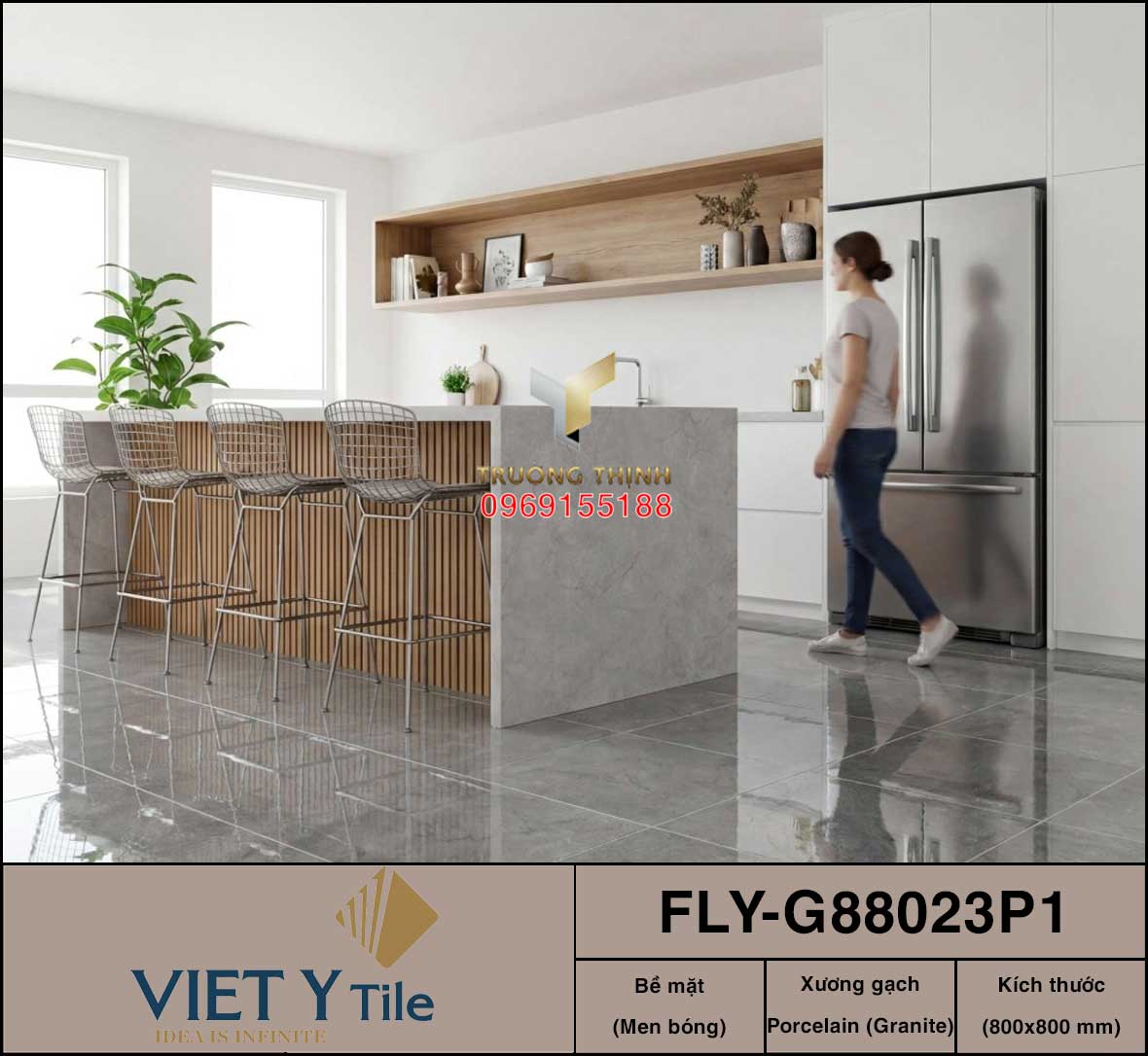 Gạch Lát Nền Granite 800x800 Việt Ý FLY-G88023P1 | Sang Trọng & Đẳng Cấp