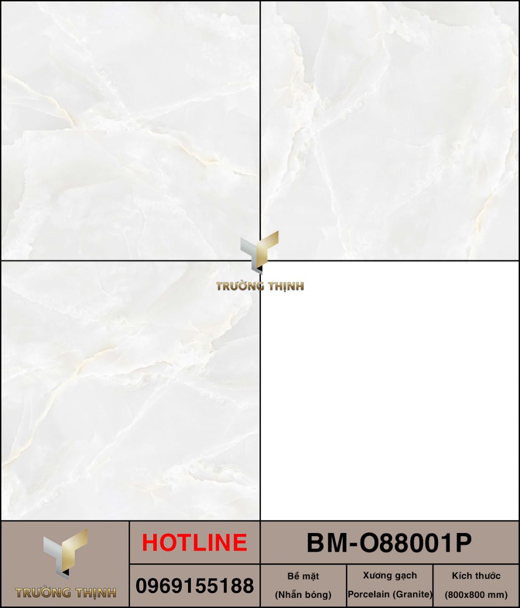 Gạch lát nền 800x800 Việt Ý BM-O88001P