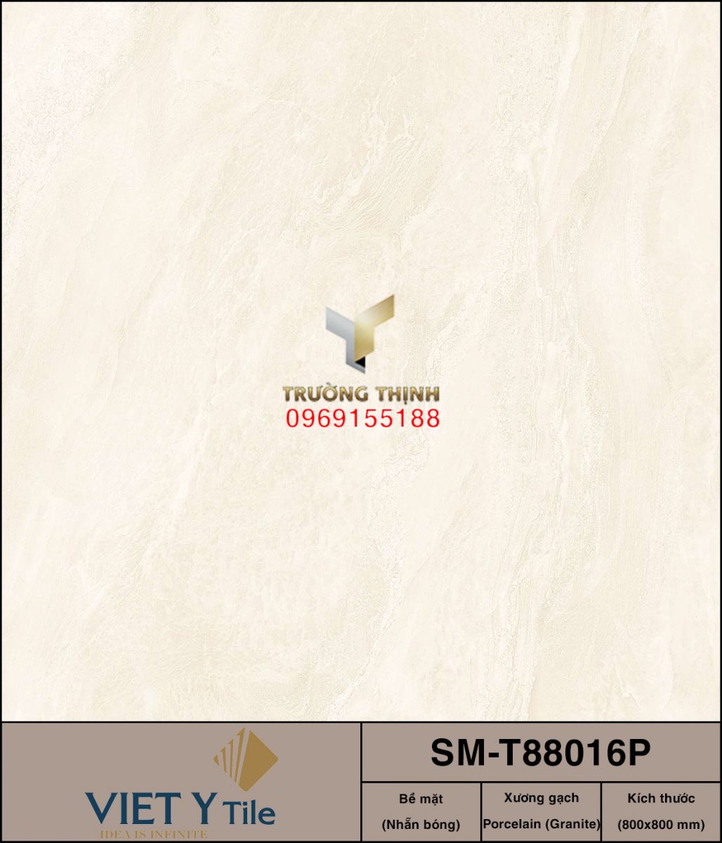 Gạch lát nền granite màu be 80x80 Việt Ý Sao Mai SM-T88016P – Vẻ đẹp sang trọng cho không gian hiện đại