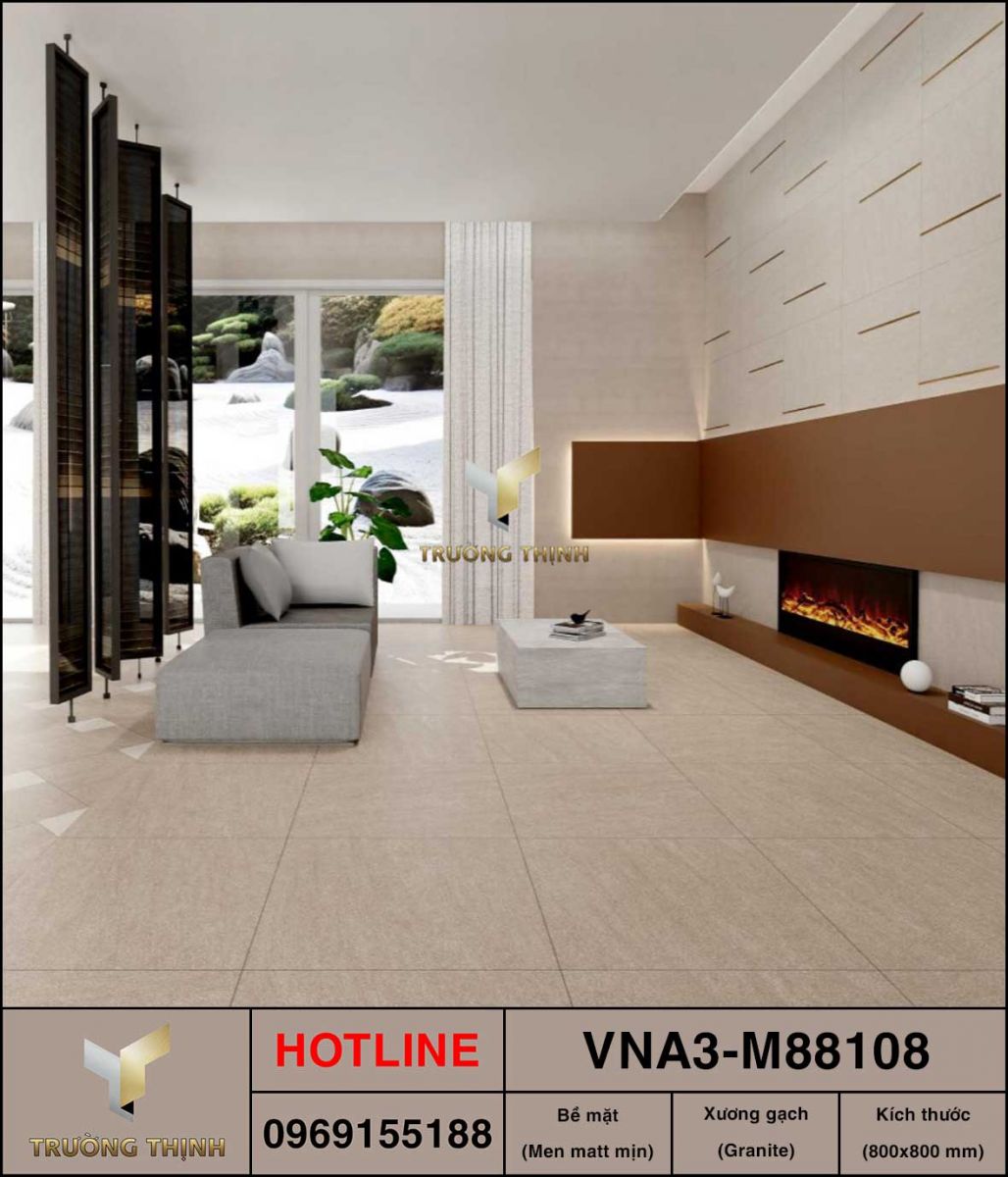 Gạch lát nền granite 800x800 Việt Ý VNA3-M88108