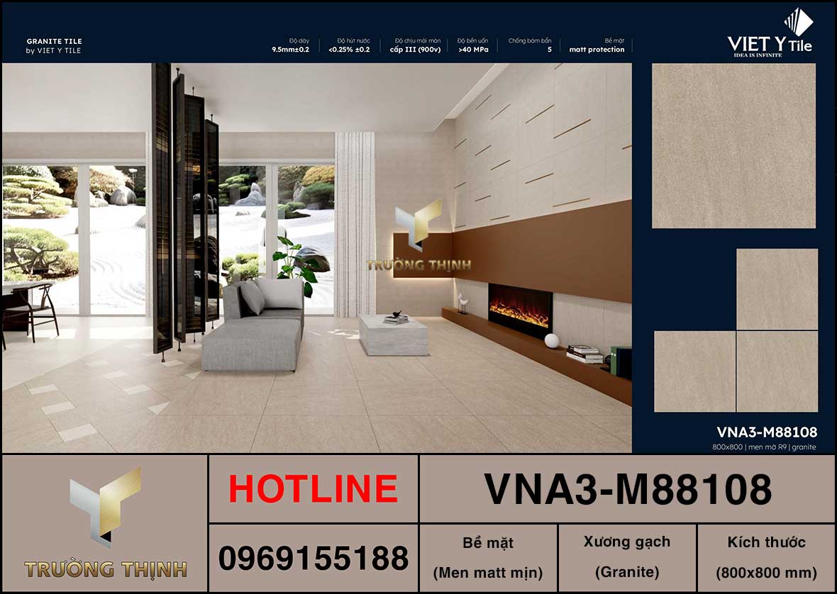 Gạch 800x800 Việt Ý VNA3-M88108