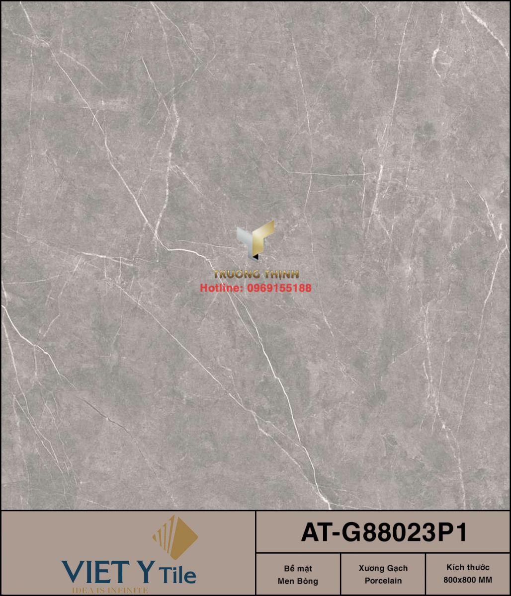 Gạch lát nền granite giả đá 800x800 Việt Ý AT-G88023P1: Vẻ đẹp tinh tế từ BST Ánh Trăng
