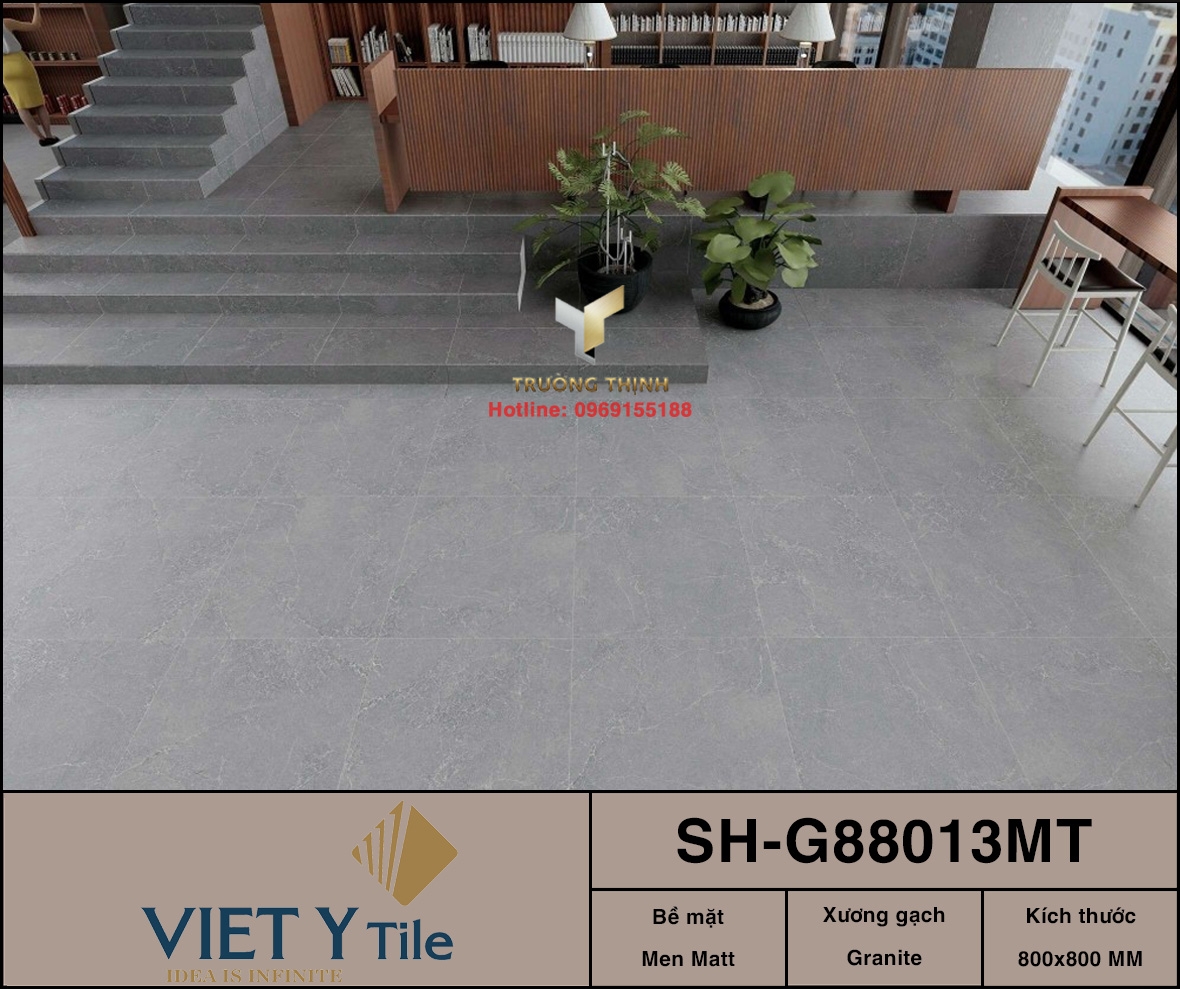 Gạch granite men Matt 800x800 Việt Ý SH-G88013MT - Sang trọng, bền bỉ