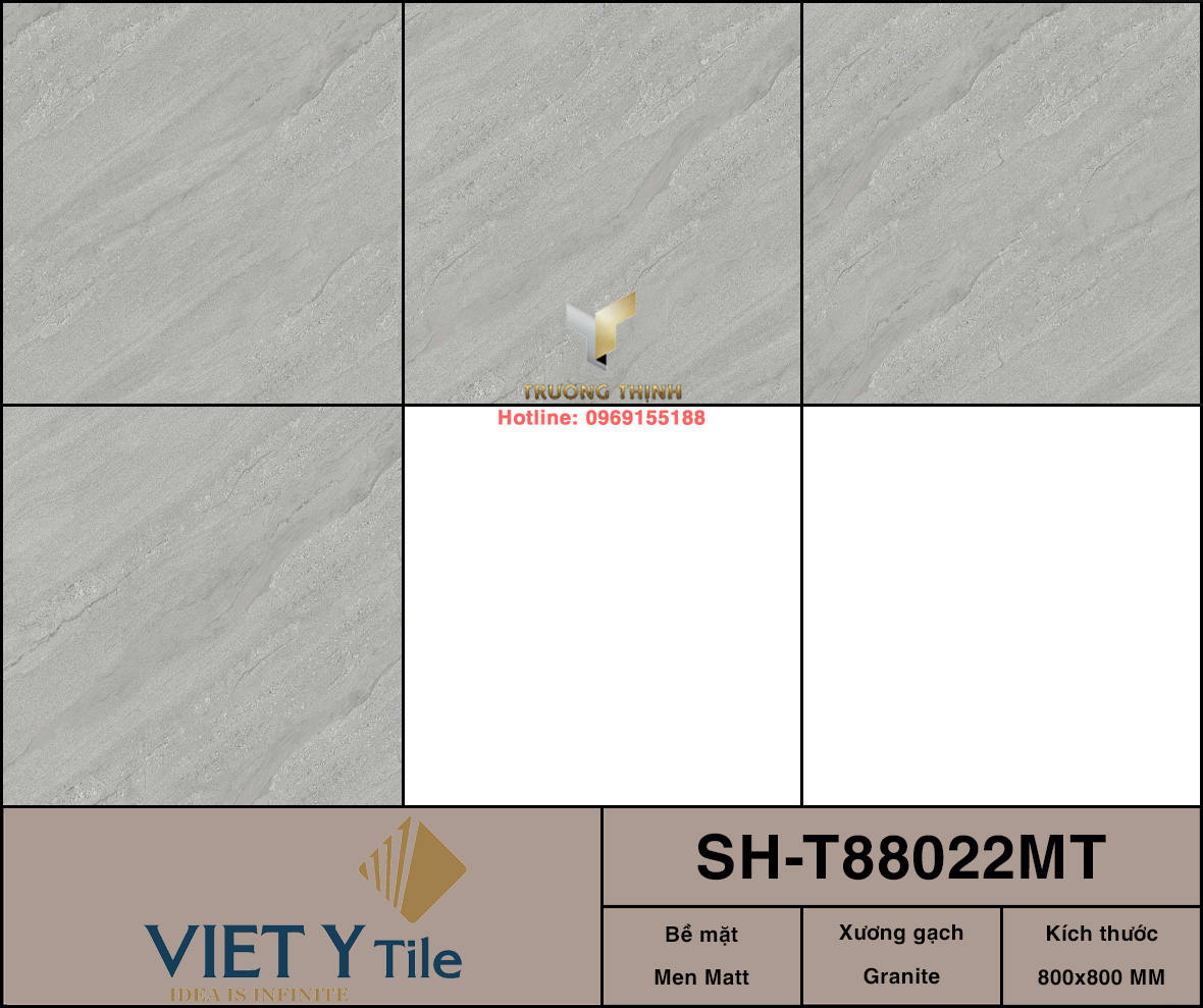 Gạch lát nền men Matt vân đá Travertine 800x800 Việt Ý SH-T88022MT: Sự lựa chọn hoàn hảo cho không gian hiện đại