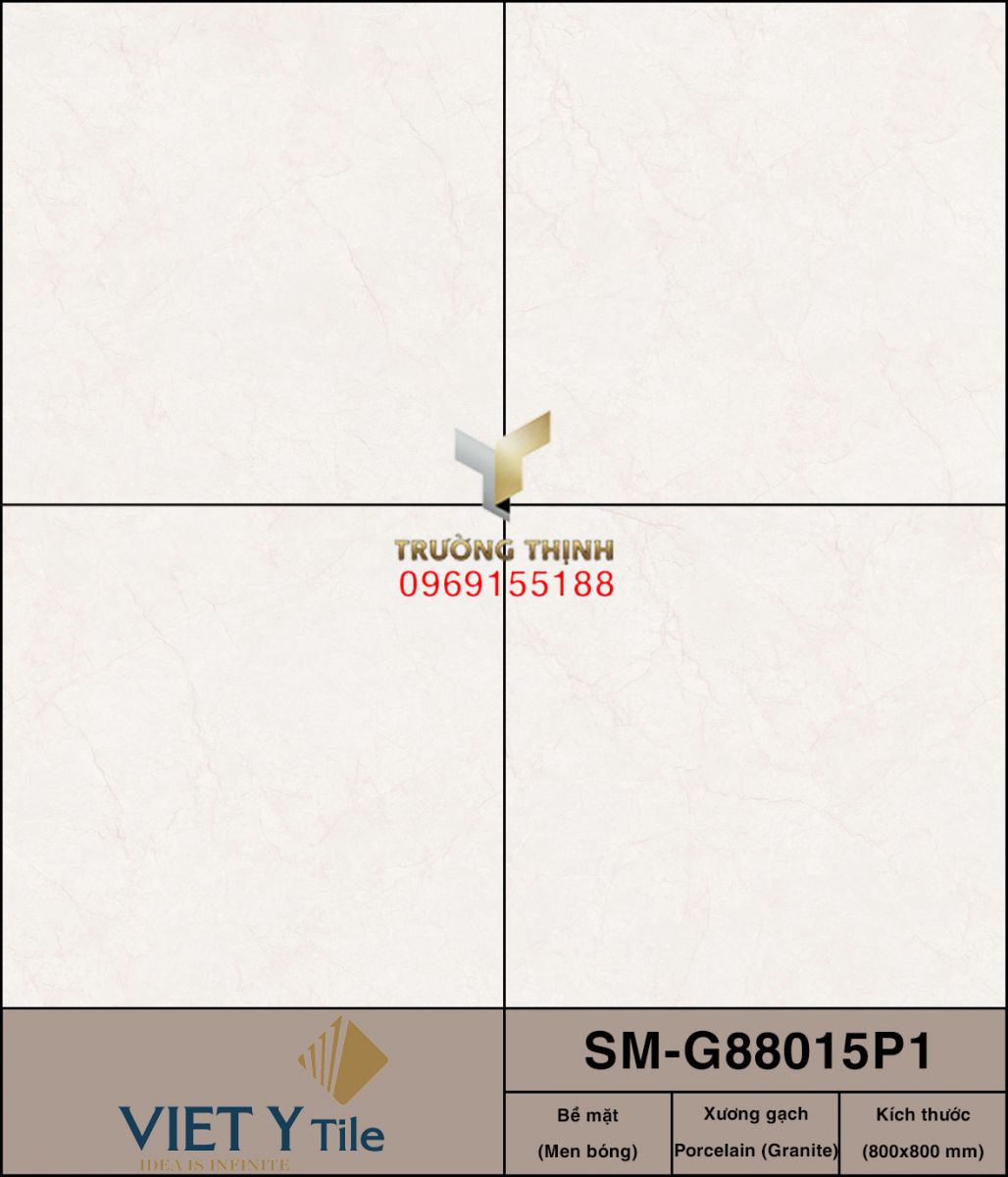 Gạch lát nền granite xương đá 800x800 Việt Ý SM-G88015P1: Sự Tinh Tế Trong Từng Đường Nét