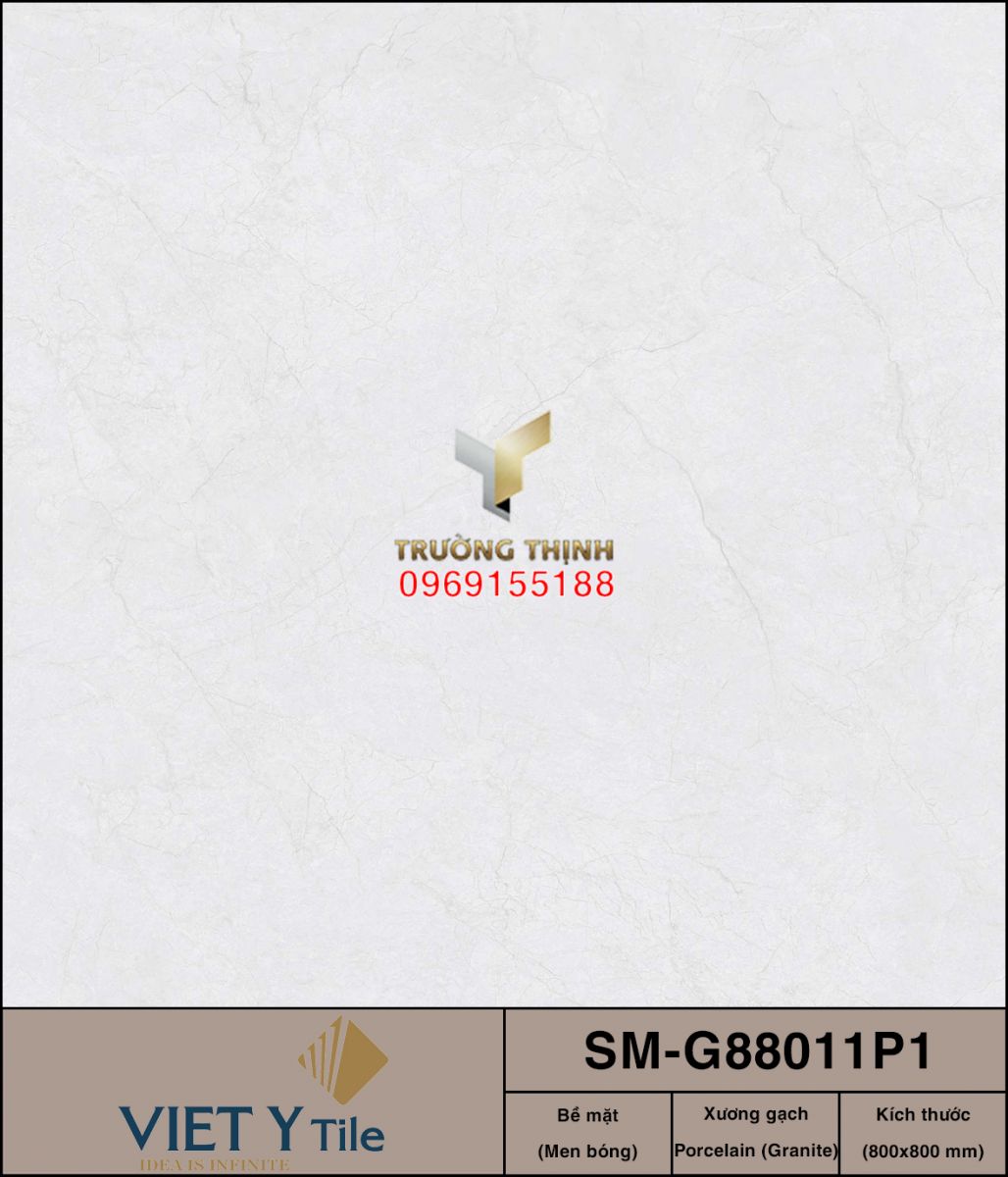 Gạch lát sàn xương đá màu kem 800x800 Việt Ý SM-G88011P1: Vẻ đẹp sang trọng cho không gian hiện đại