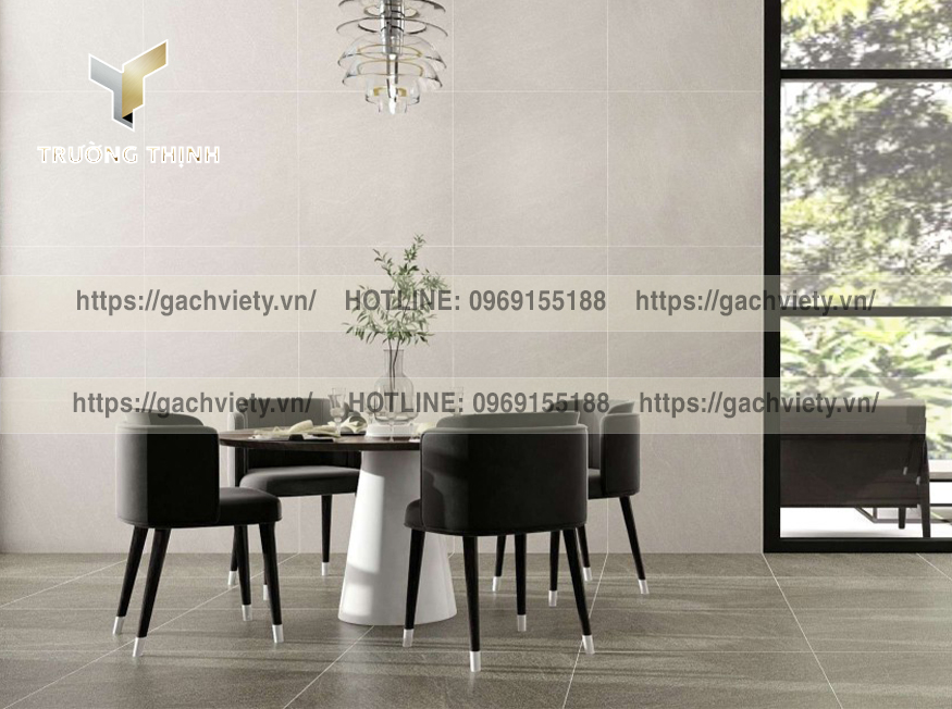   Gạch men matt vân đá Xu hướng nổi bật trong thiết kế nội thất 2025