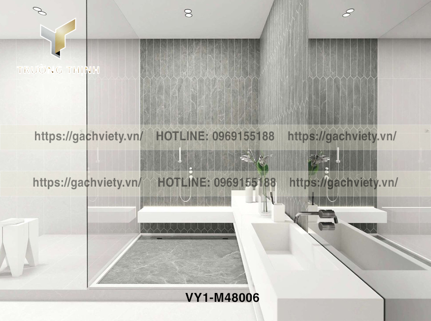 Gạch Ốp Lát Phòng Tắm Việt Ý: An Toàn, Sang Trọng và Dễ Vệ Sinh – Kiến Tạo Không Gian Thư Giãn Đẳng Cấp