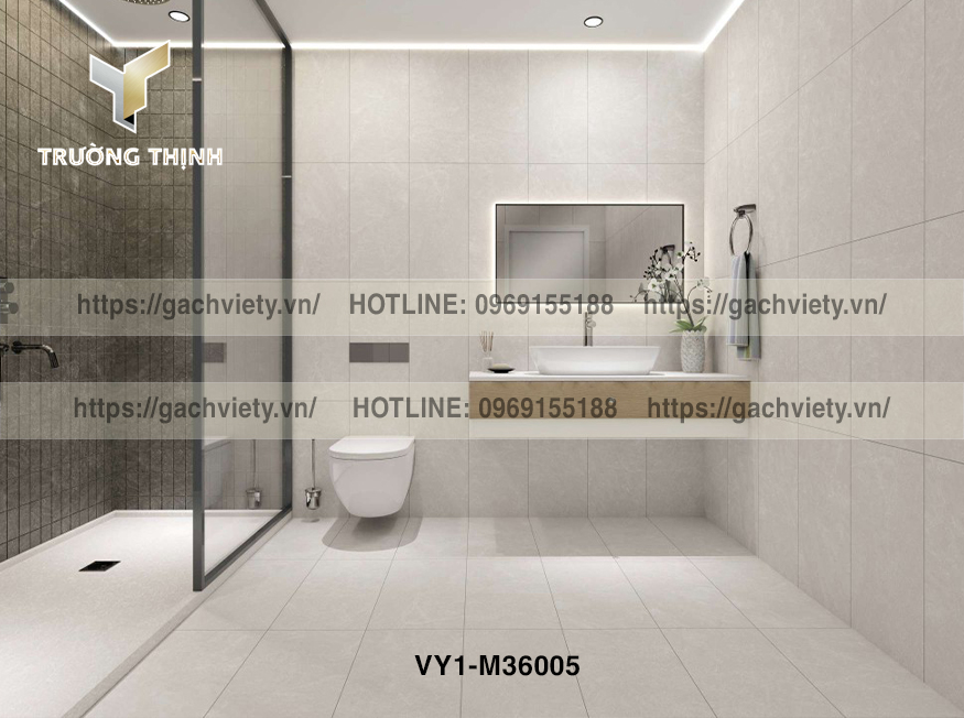 Gạch Ốp Lát Phòng Tắm Việt Ý: An Toàn, Sang Trọng và Dễ Vệ Sinh – Kiến Tạo Không Gian Thư Giãn Đẳng Cấp