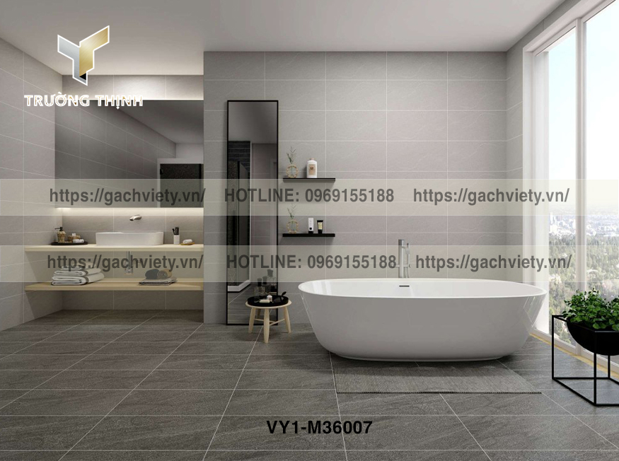 Gạch Ốp Lát Phòng Tắm Việt Ý: An Toàn, Sang Trọng và Dễ Vệ Sinh – Kiến Tạo Không Gian Thư Giãn Đẳng Cấp