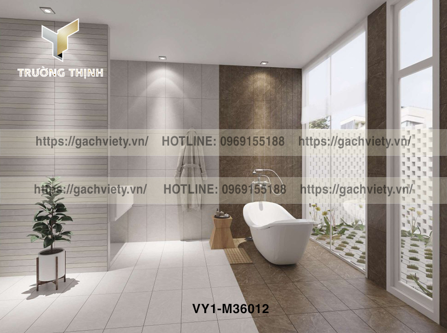 Gạch Ốp Lát Phòng Tắm Việt Ý: An Toàn, Sang Trọng và Dễ Vệ Sinh – Kiến Tạo Không Gian Thư Giãn Đẳng Cấp