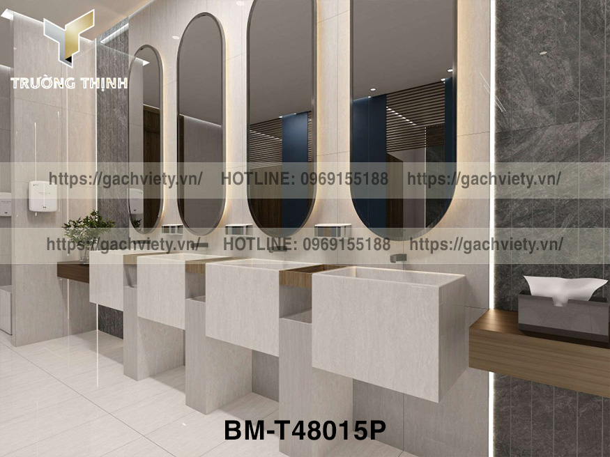 Gạch ốp tường granite vân đá sọc dưa 400x800 Việt Ý đẹp sang | Trường Thịnh Group