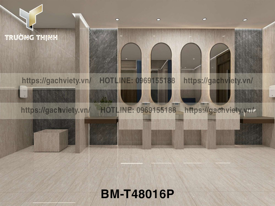 Gạch ốp tường granite vân đá sọc dưa 400x800 Việt Ý đẹp sang | Trường Thịnh Group