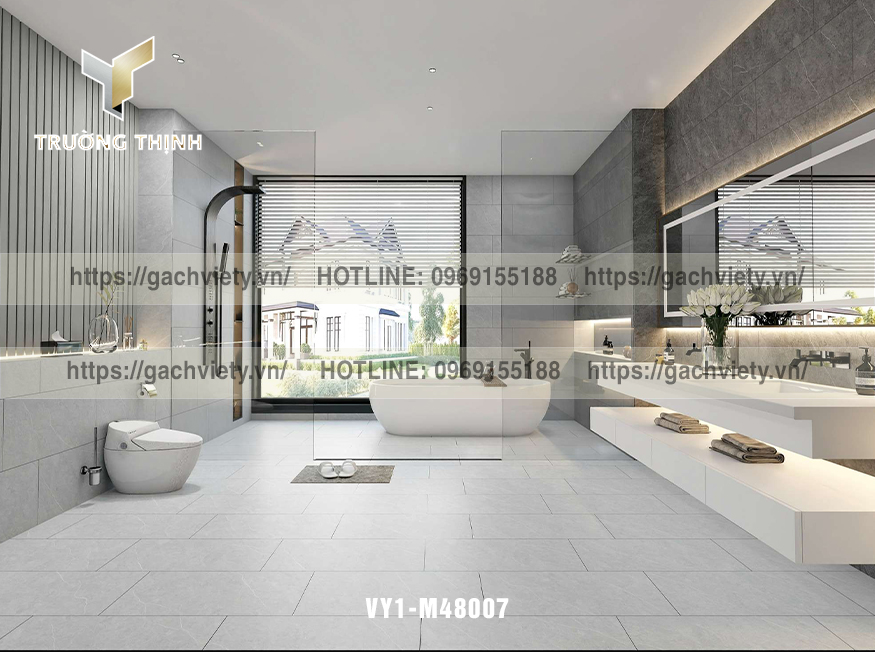 Gạch ốp tường vân đá 400x800 Việt Ý: Nâng Tầm Sang Trọng và Đẳng Cấp Cho Mọi Không Gian