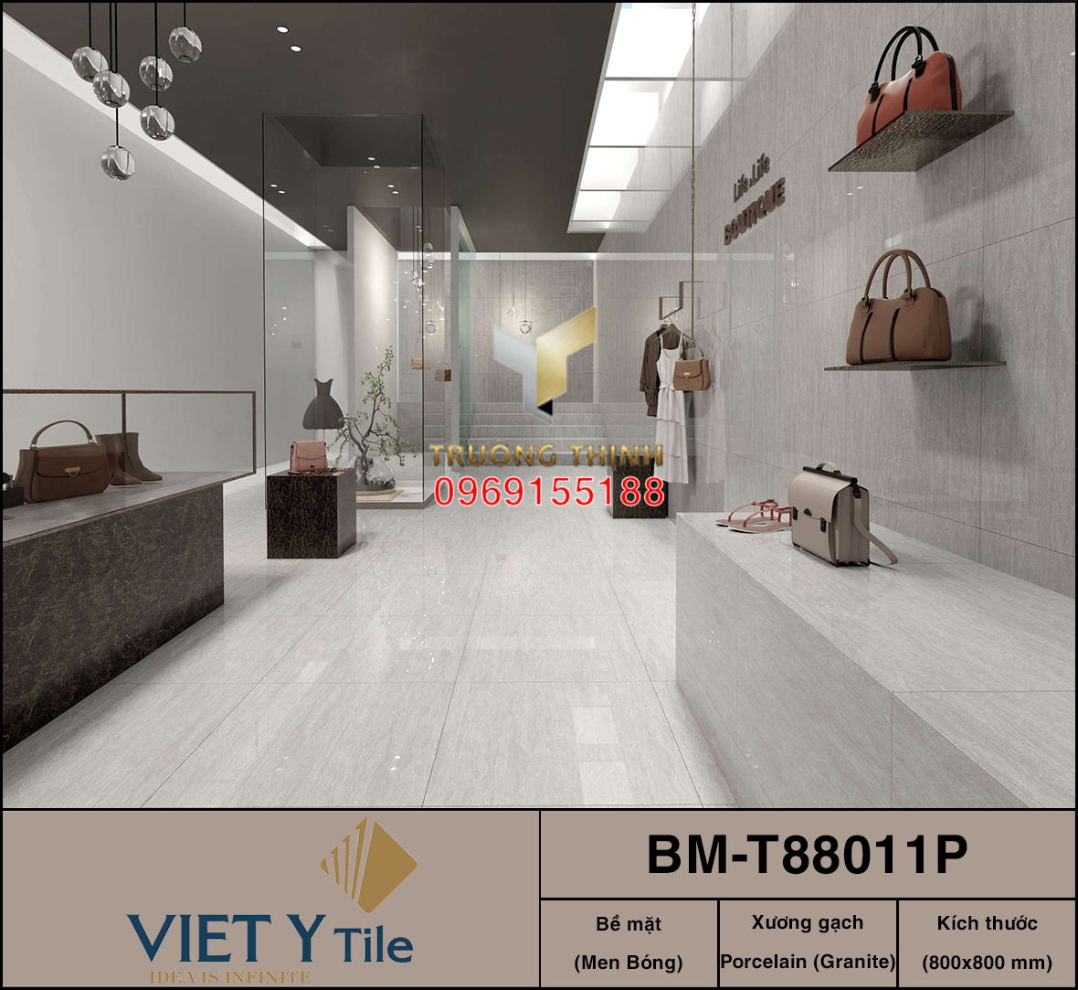Gạch Việt Ý 80x80: Giải pháp sang trọng cho biệt thự và sảnh lớn | Trường Thịnh Group