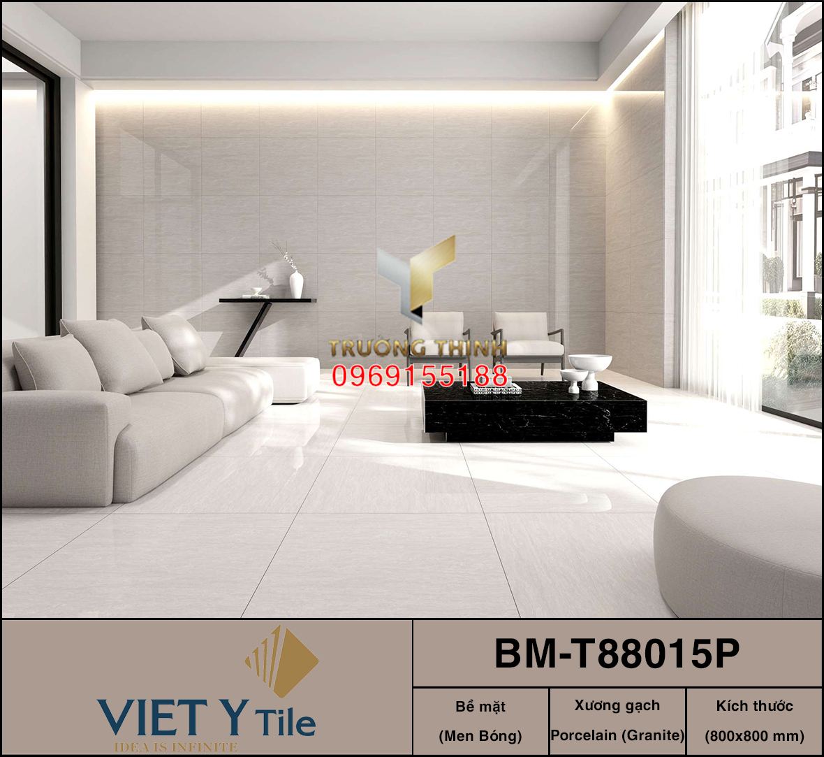 Gạch Việt Ý 80x80: Giải pháp sang trọng cho biệt thự và sảnh lớn | Trường Thịnh Group