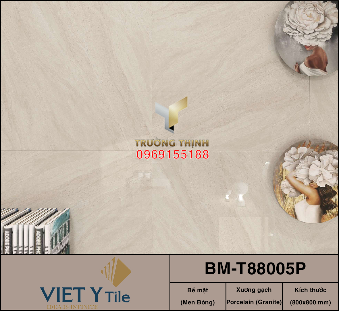 Gạch Việt Ý 80x80: Giải pháp sang trọng cho biệt thự và sảnh lớn | Trường Thịnh Group
