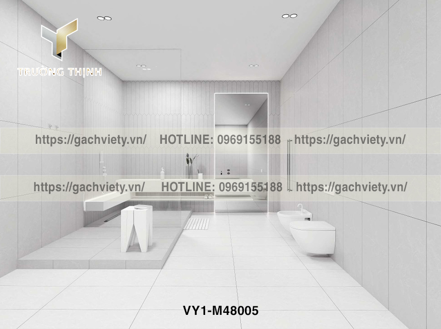 Gạch Ốp Tường Phòng Tắm Việt Ý 400x800: Đẹp Sang Trọng & Bền Vững Cùng Thời Gian
