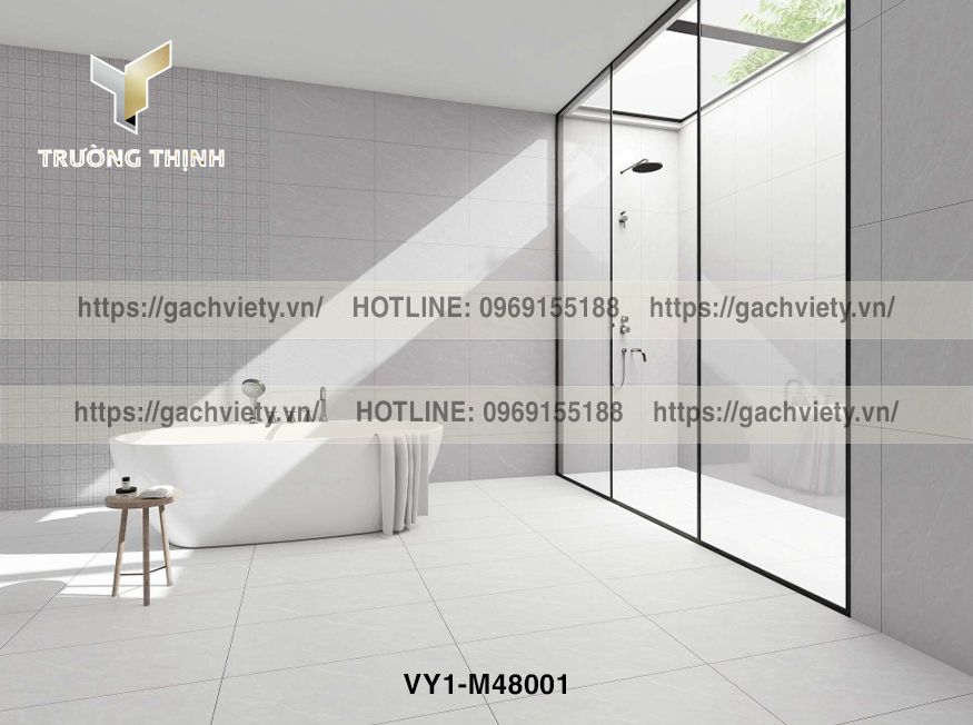 Gạch Ốp Tường Phòng Tắm Việt Ý 400x800: Đẹp Sang Trọng & Bền Vững Cùng Thời Gian