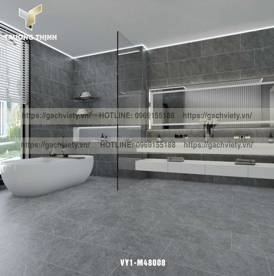 Thiết Kế Phòng Tắm Sang Trọng & Hiện Đại Cùng Gạch Ốp Lát Việt Ý – Trường Thịnh Group
