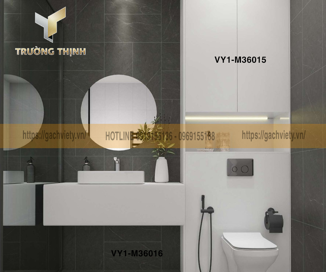 Gạch ốp tường 300x600 Việt Ý - Mẫu VY1-M36015 cùng VY1-M36016