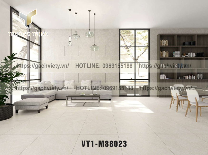   Ứng dụng gạch Việt Ý trong thiết kế nội thất nhà ở (phòng khách, phòng ngủ, bếp)